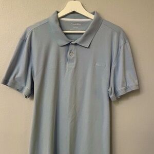 Calvin Klein Mens Polo - Light Blue XL